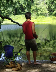 Fishing Spot on Reservoir